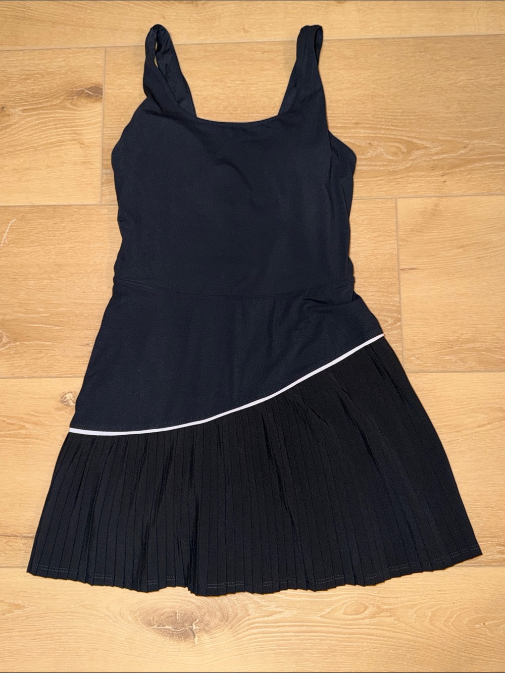 Joylab Black Pleated Athletic Mini Dress Golf Tennis Pickleball